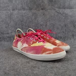 Keds Shoes Womens 8 Sneaker Fashion Lifestyle Active Watercolor Pink Low Lace Up